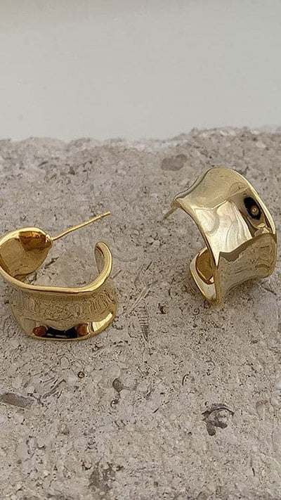 Load image into Gallery viewer, Erin Hoop Earrings - Gold - Billy J
