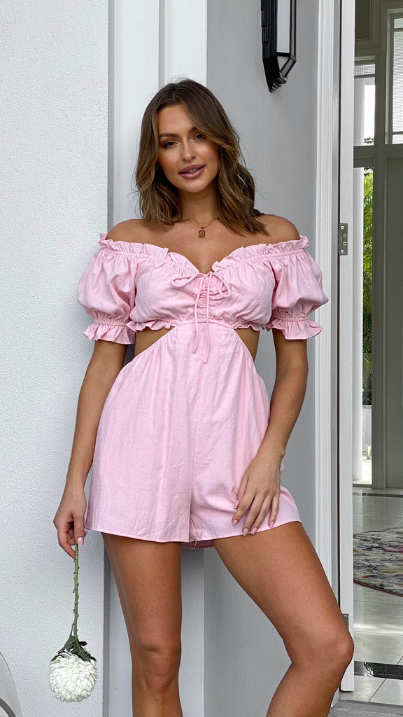 Vera Playsuit - Pink - Billy J