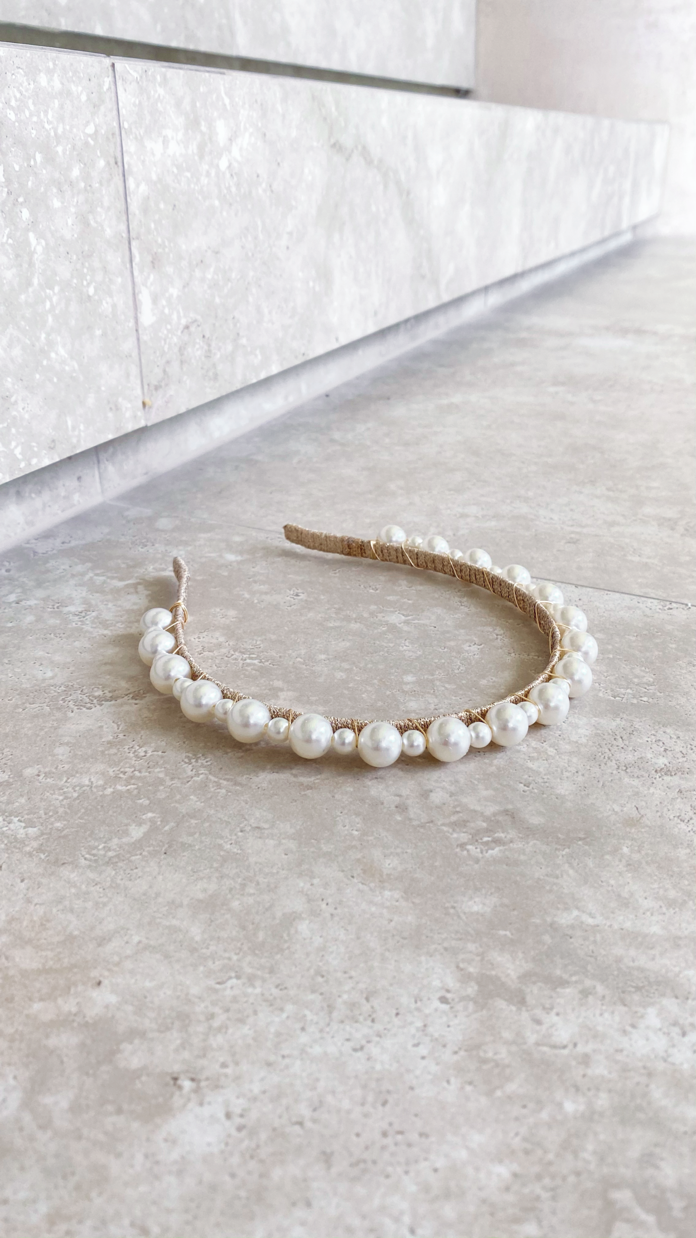 Pearla Headpiece - Pearl & Gold - Billy J