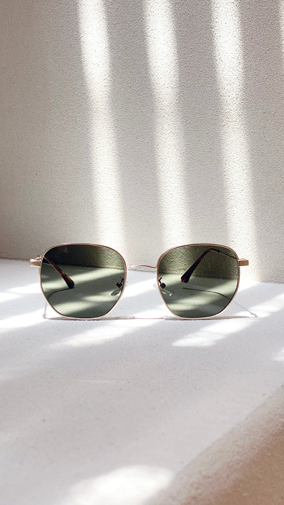 Karmen Sunglasses - Moss/Gold - Billy J