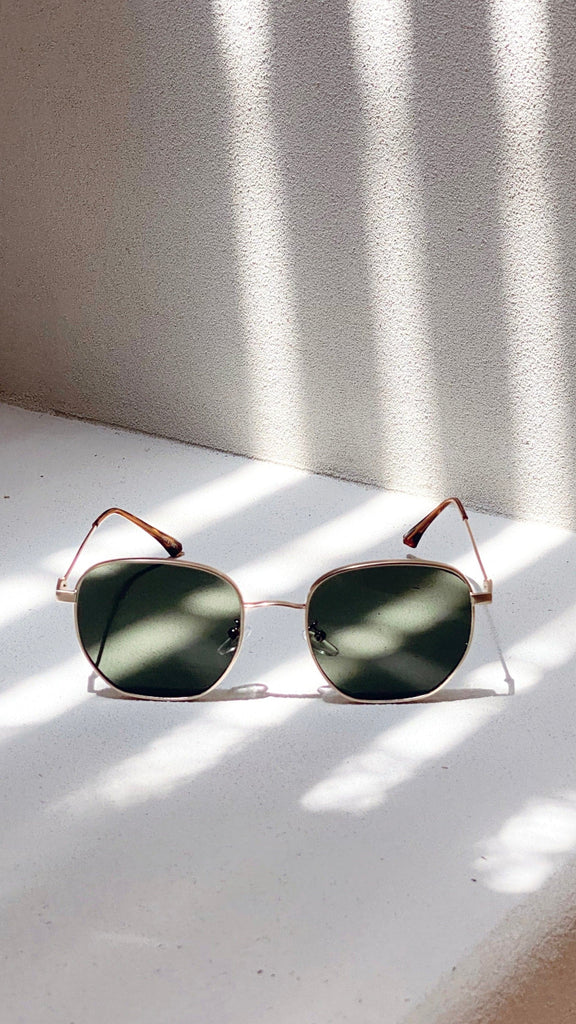 Karmen Sunglasses - Moss/Gold - Billy J