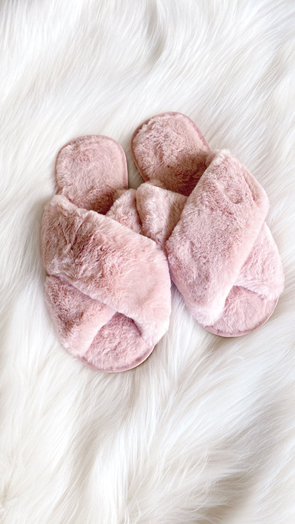 Jessica Fluffy Slippers - Light Pink - Billy J