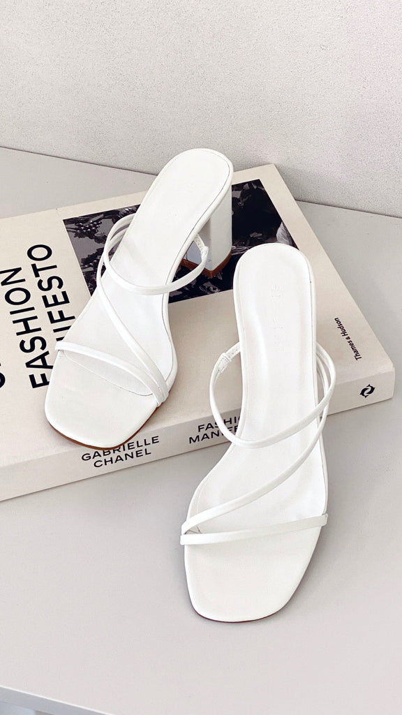 Yazmin Heel - White - Billy J