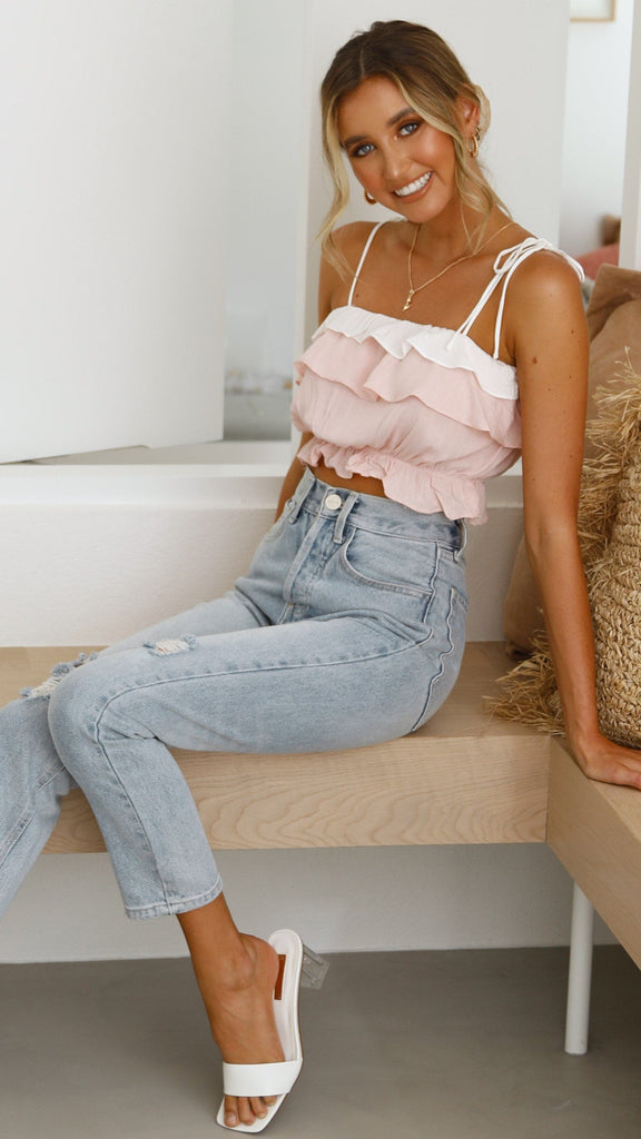 Cadence Crop - Pink Stripe - Billy J