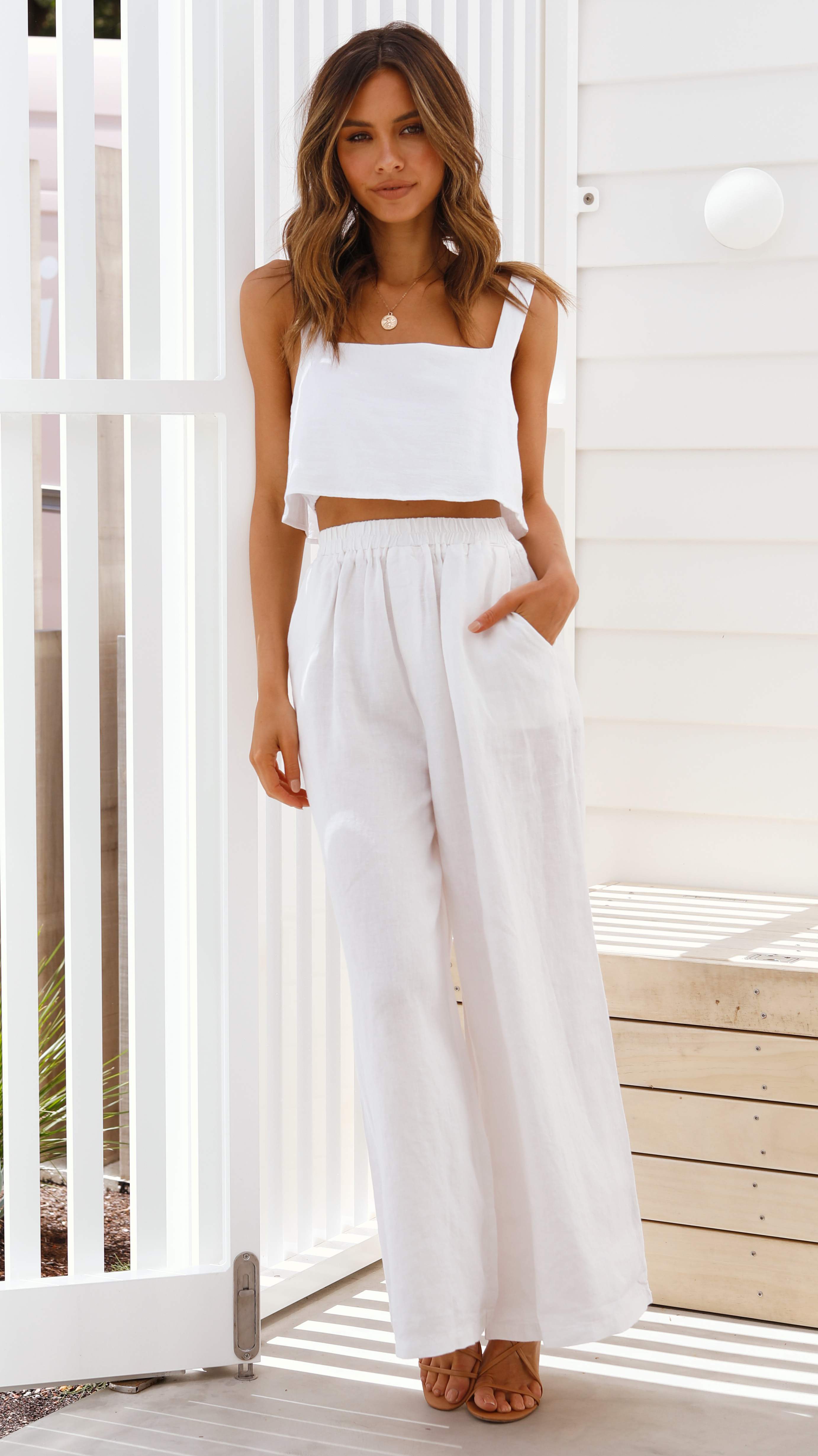 Oceana Pants - White - Billy J