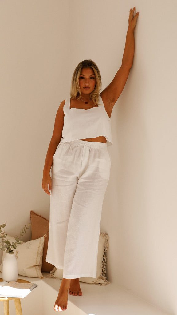 Oceana Pants - White - Billy J