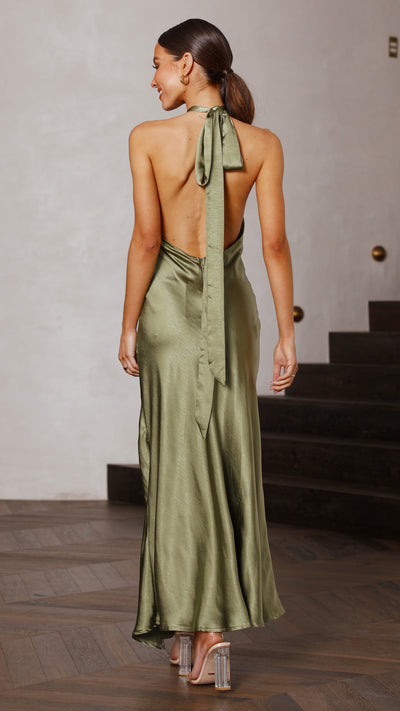 Load image into Gallery viewer, Amalia Maxi Dress - Olive - Billy J
