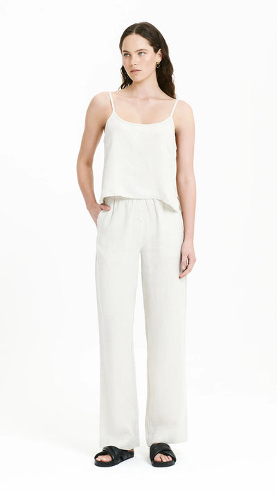 Load image into Gallery viewer, Linen Lounge Pant - Natural - Billy J
