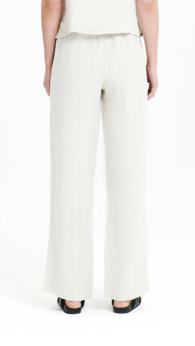 Linen Lounge Pant - Natural - Billy J