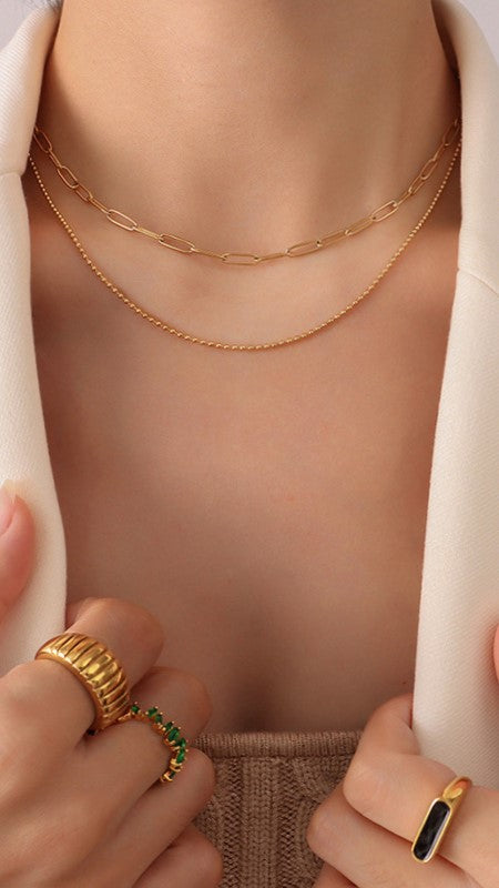 Dani Chain Necklace Set - Gold - Billy J