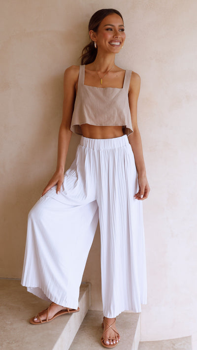 Load image into Gallery viewer, Loyal Heart Culottes - White - Billy J
