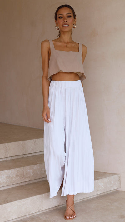 Load image into Gallery viewer, Loyal Heart Culottes - White - Billy J
