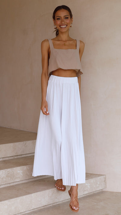 Load image into Gallery viewer, Loyal Heart Culottes - White - Billy J
