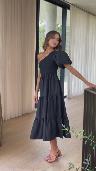 Load and play video in Gallery viewer, Frankie Maxi Dress - Black - Billy J
