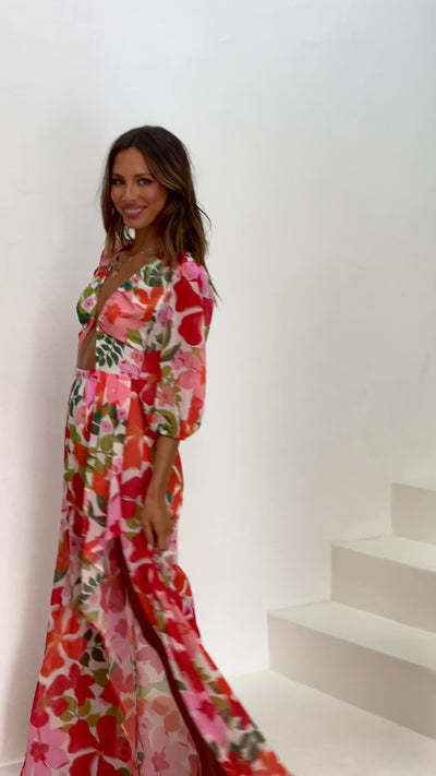 Load and play video in Gallery viewer, Del Mare Maxi Dress - Floral - Billy J
