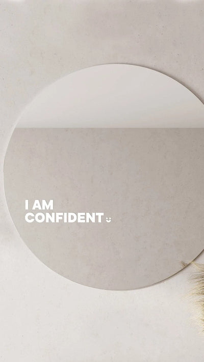 Load image into Gallery viewer, I am Confident - Affirmation Mirror Sticker - Billy J
