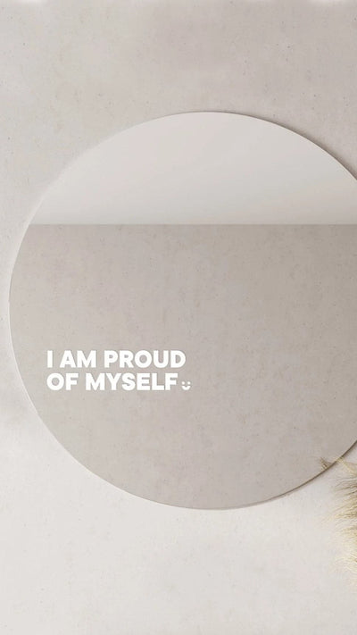 Load image into Gallery viewer, I Am Proud Of Myself - Affirmation Mirror Sticker - Billy J
