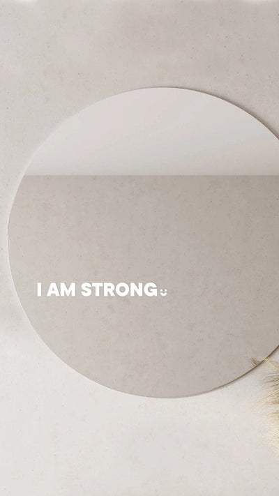 Load image into Gallery viewer, I Am Strong - Affirmation Mirror Sticker - Billy J
