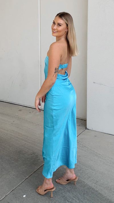 Load image into Gallery viewer, Miya Maxi Dress - Blue - Billy J
