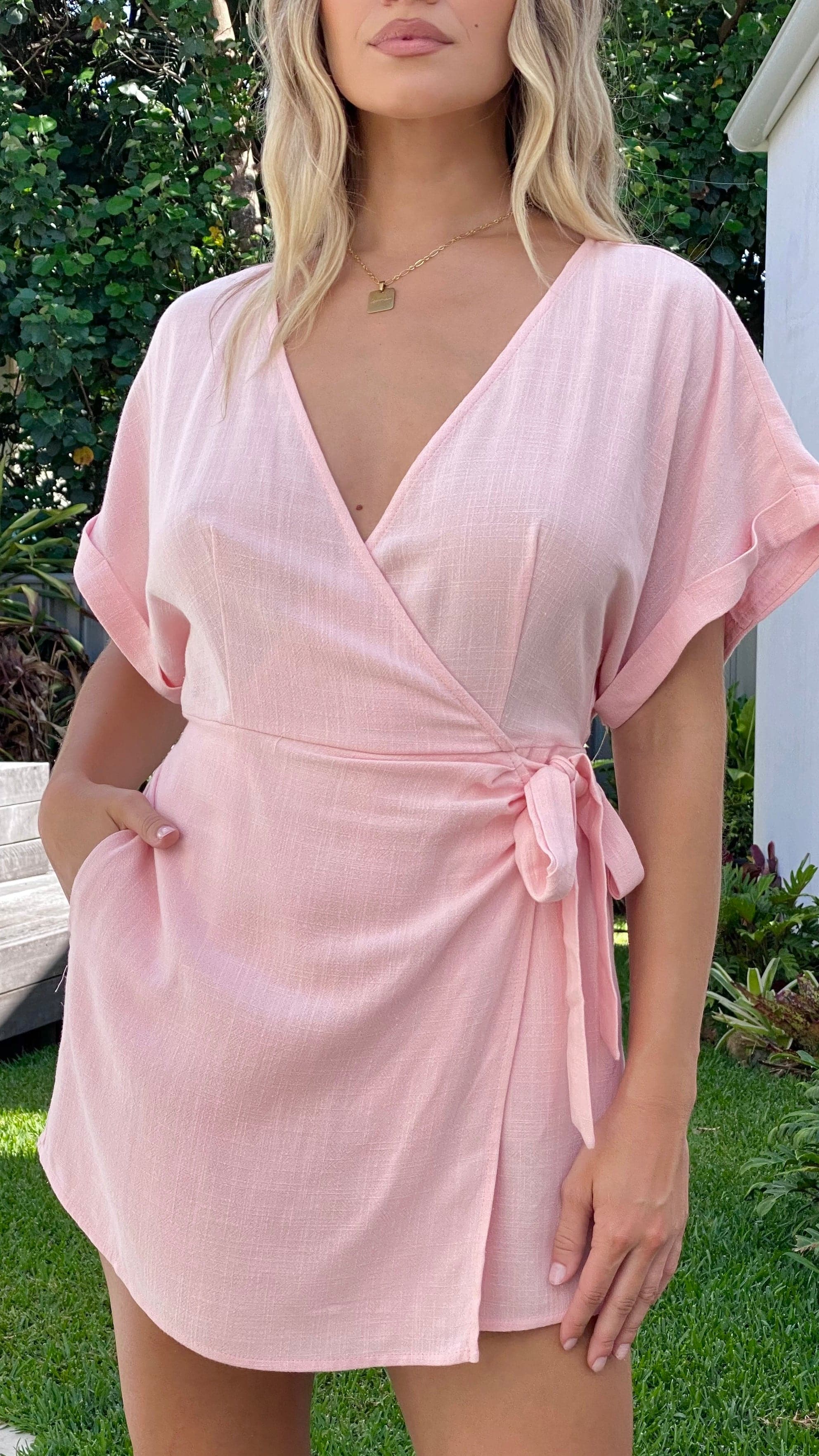 Tarika Playsuit - Blush - Billy J