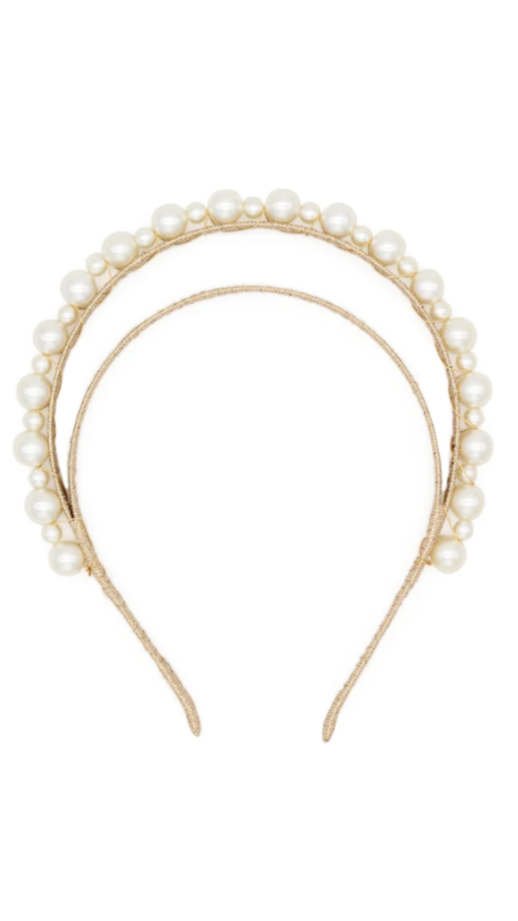 Whitney Headpiece - Gold/Pearl - Billy J